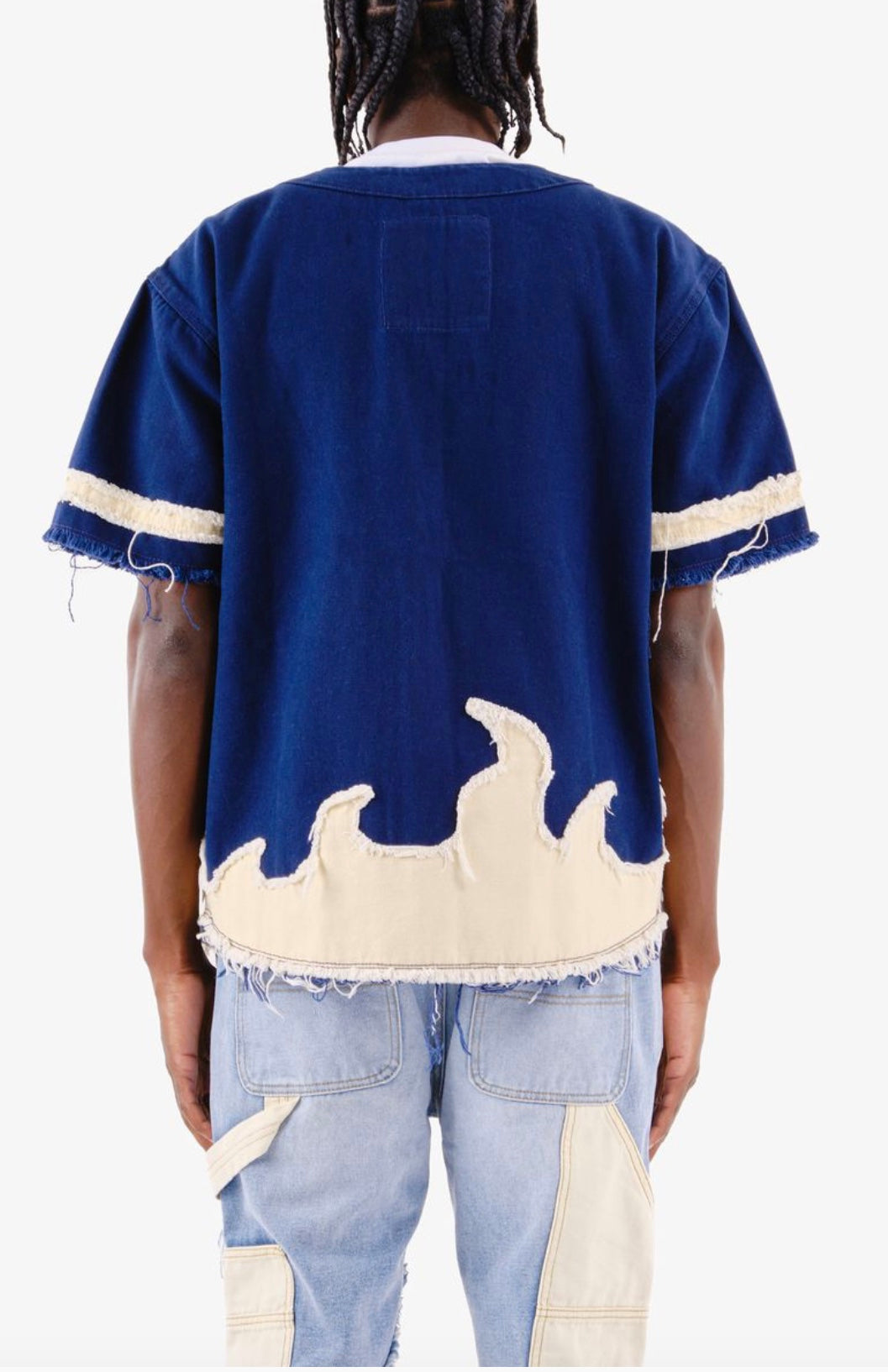 RIP & TEARS BASEBALL APPLIQUÉ JERSEY