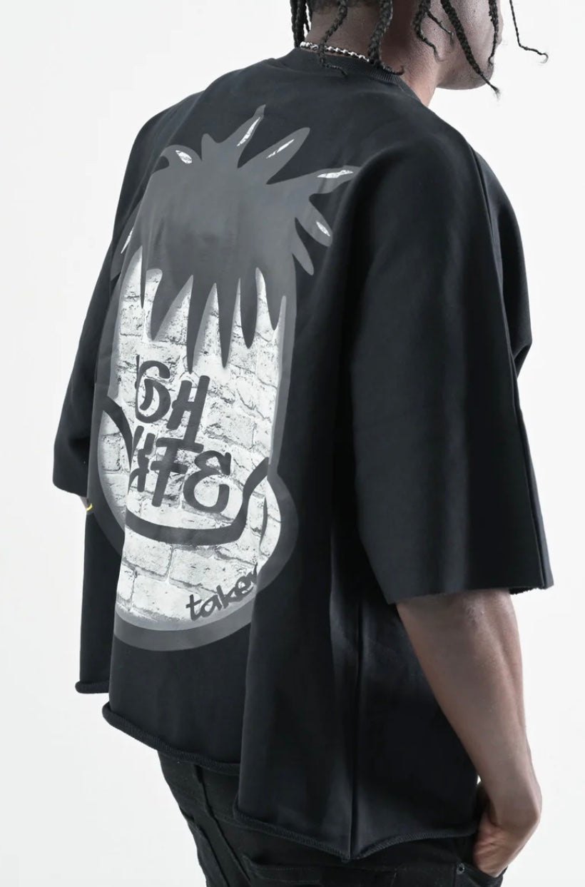 GRILL BIG FACE CROP SHIRT