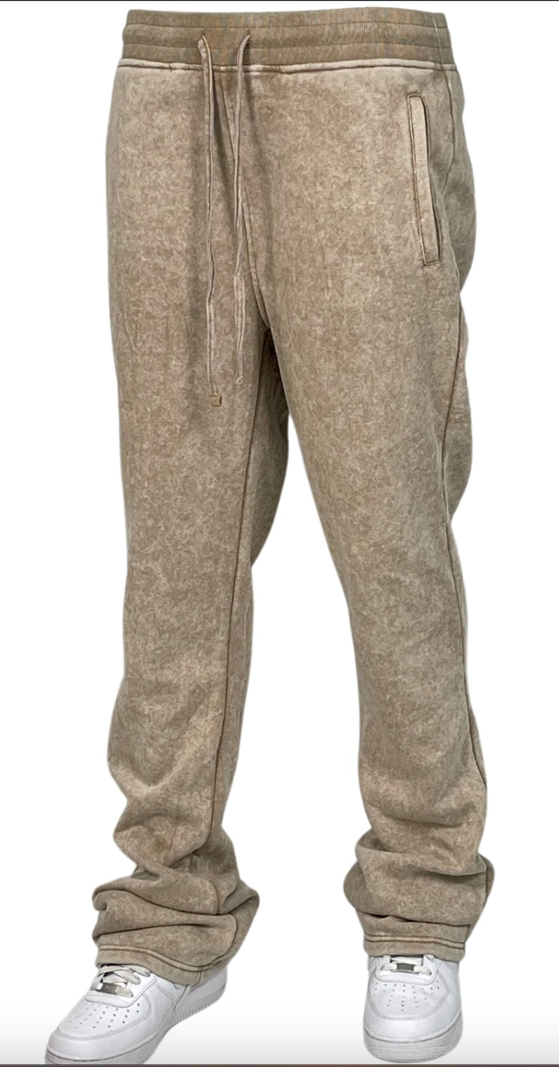 BLIND TRUST ACID WASH STACK FLEECE JOGGERS (5 COLORS AVAILABLE