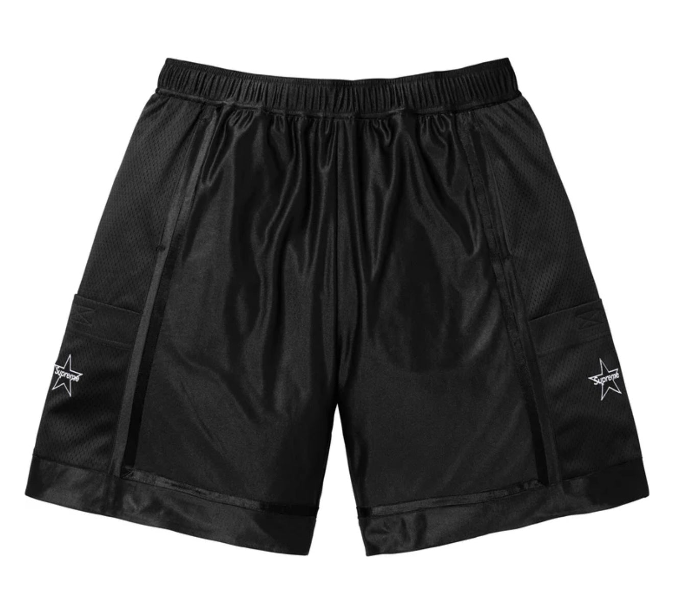 SUPREME SIDE POCKET BASKETBALL SHORT BLACK