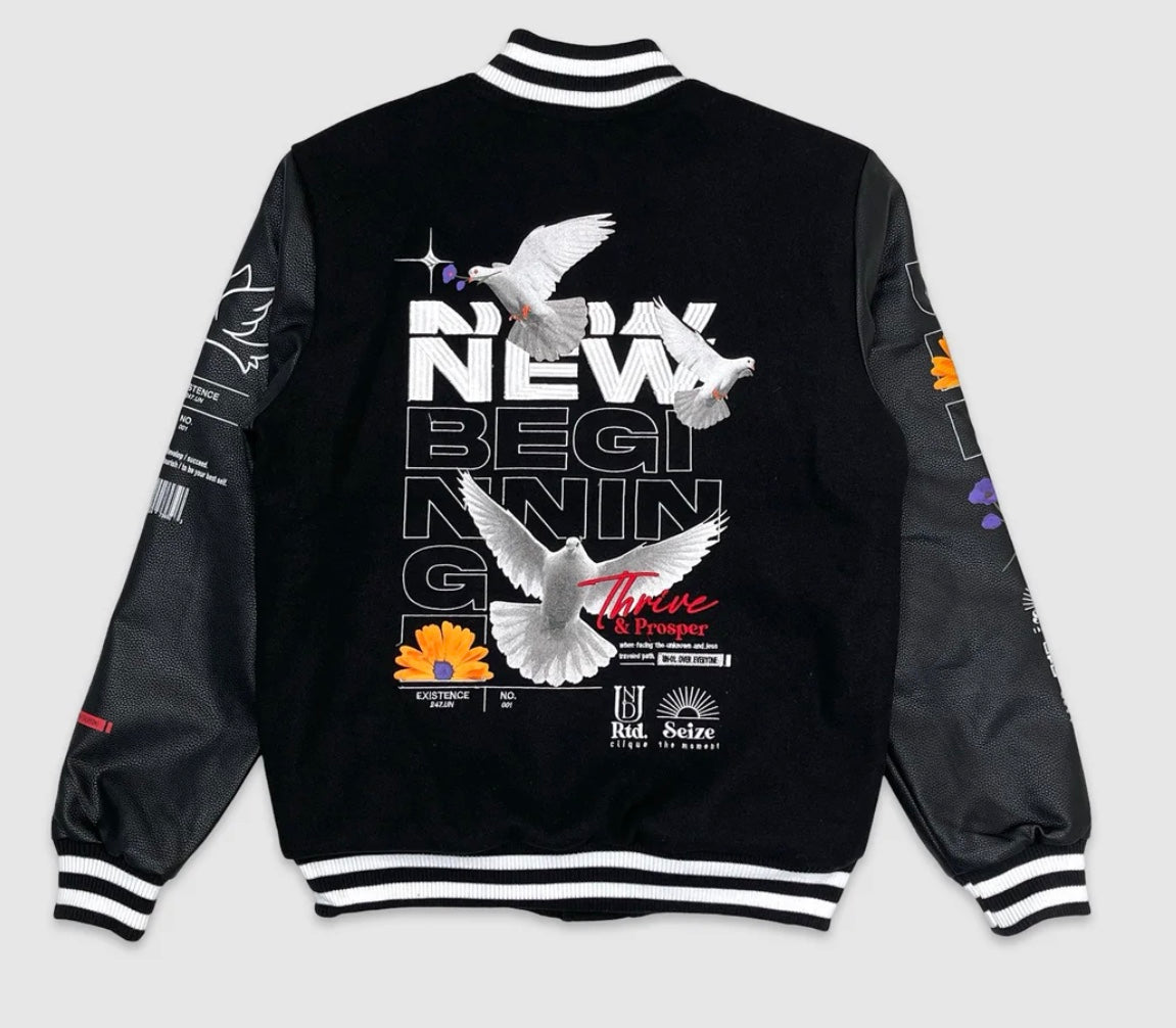 UND THRIVE & PROSPER VARSITY JACKET
