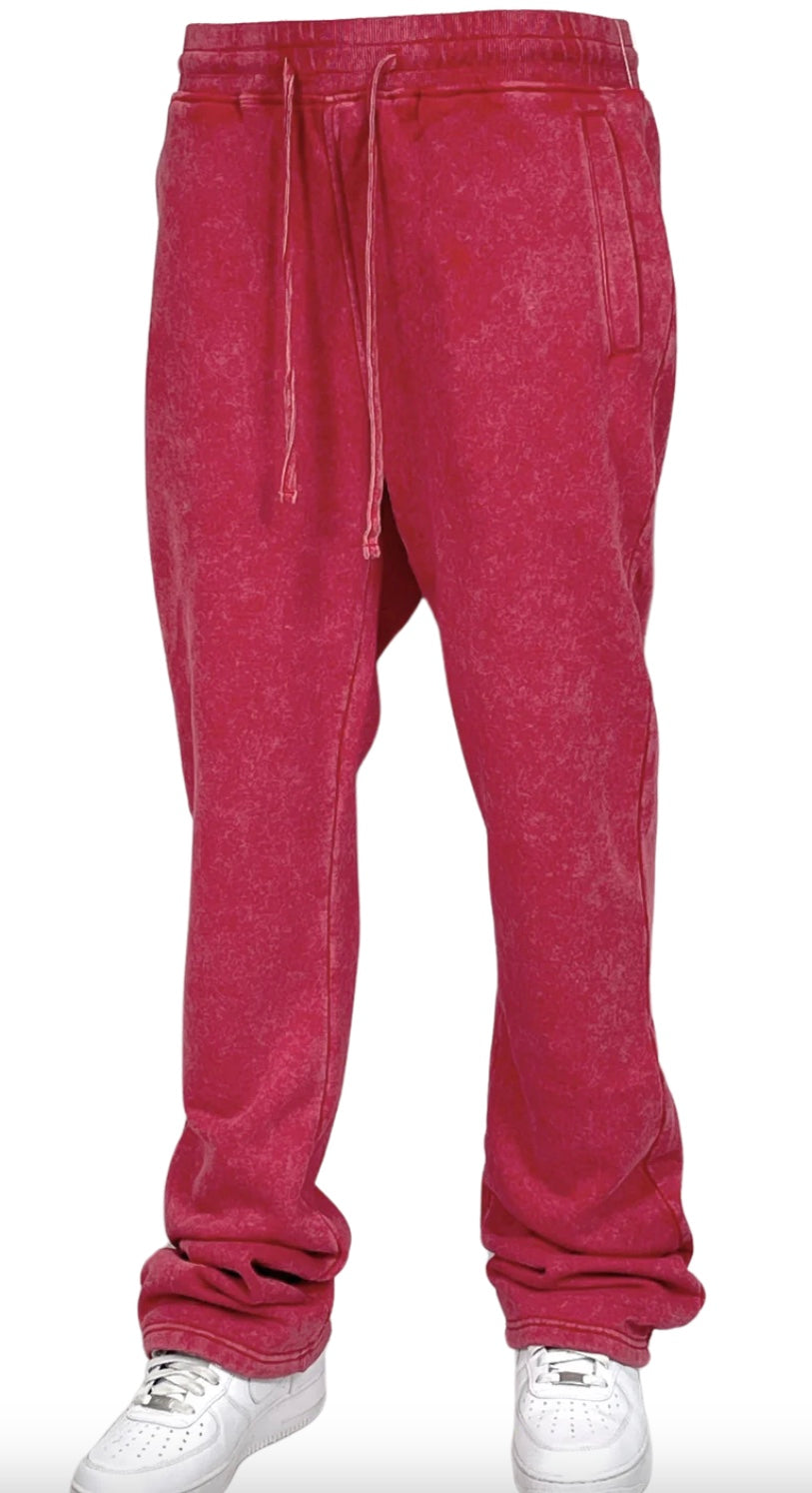 BLIND TRUST ACID WASH STACK FLEECE JOGGERS (5 COLORS AVAILABLE