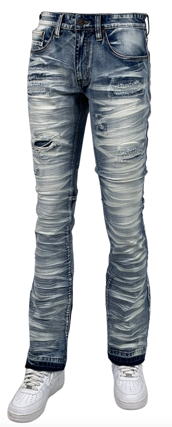 BLIND TRUST STACKED JEANS (4 COLORS)