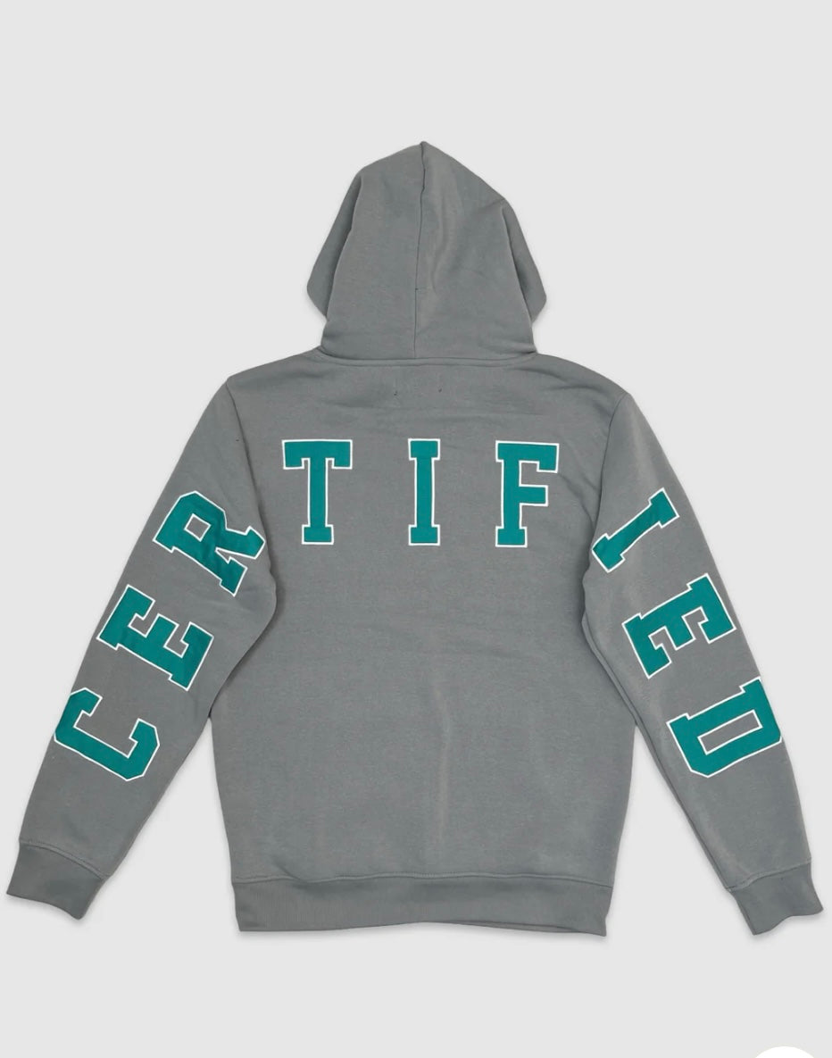 CERTIFIED HUSTLER CHENILLE EMBROIDERY HOODIE