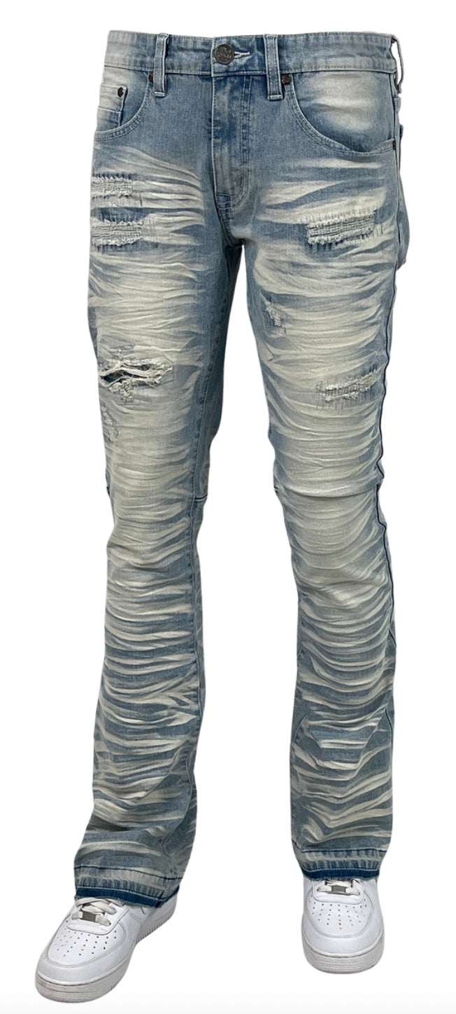 BLIND TRUST STACKED JEANS (4 COLORS)