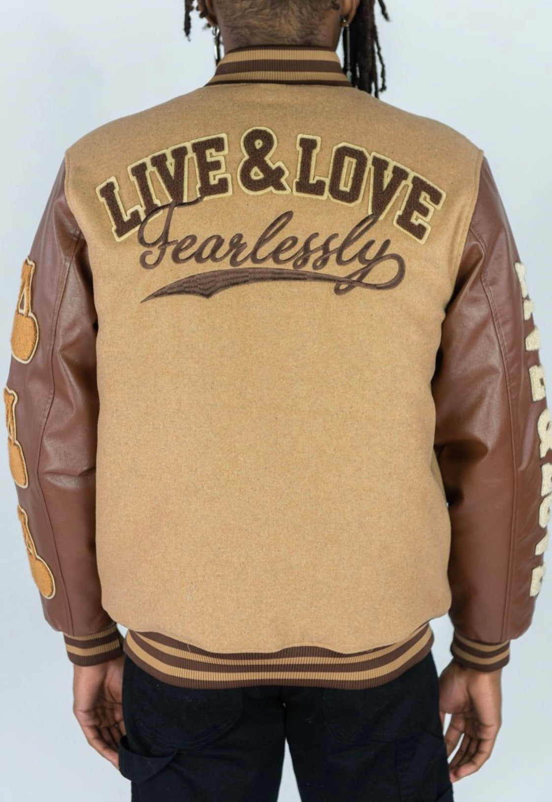 B&T LIVE & LOVE VARSITY JACKET