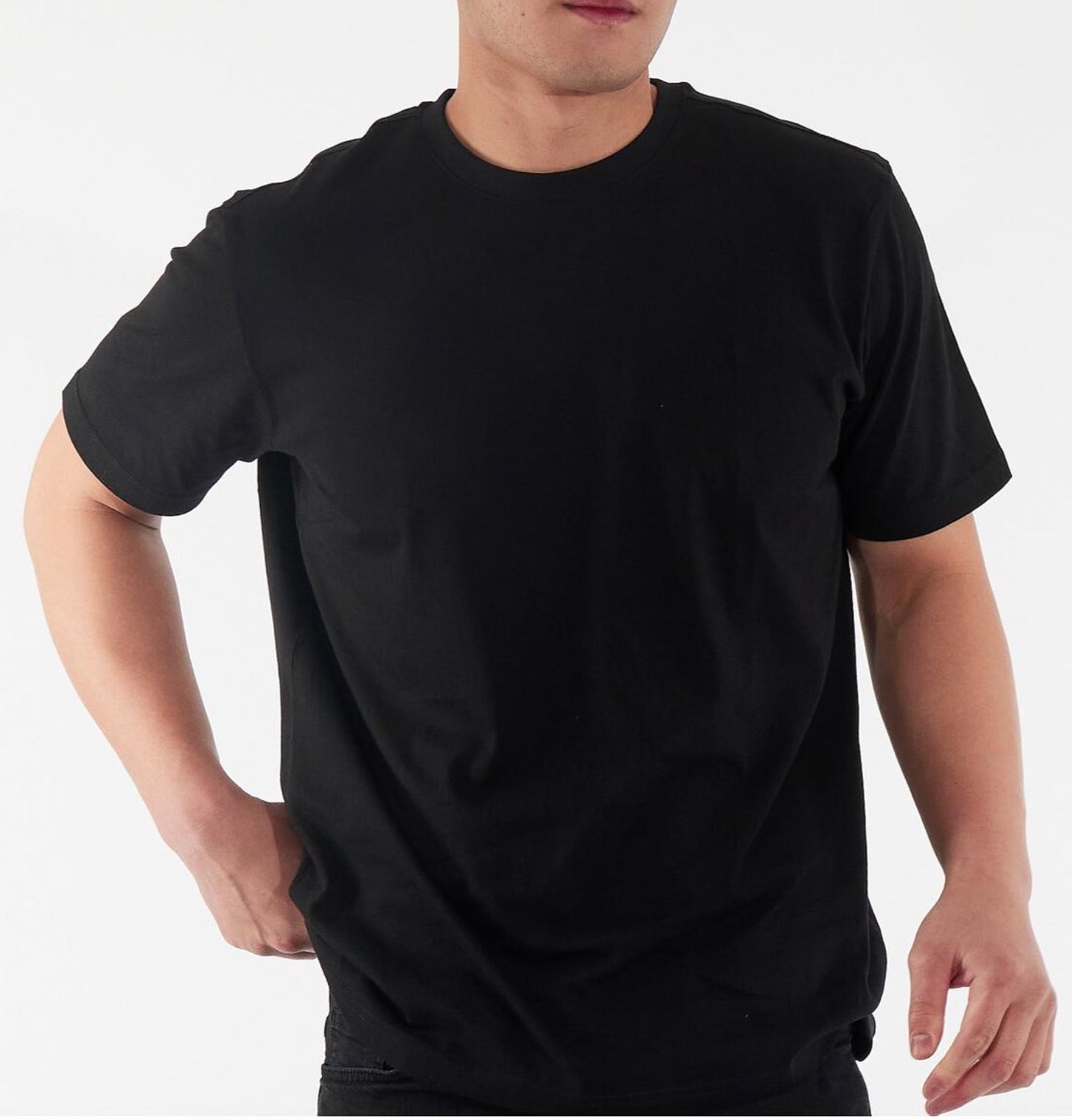 RICH COTTON CREW NECK TEE