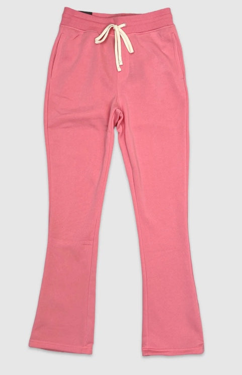 RM FLEECE STACKED FIT PANTS PINK