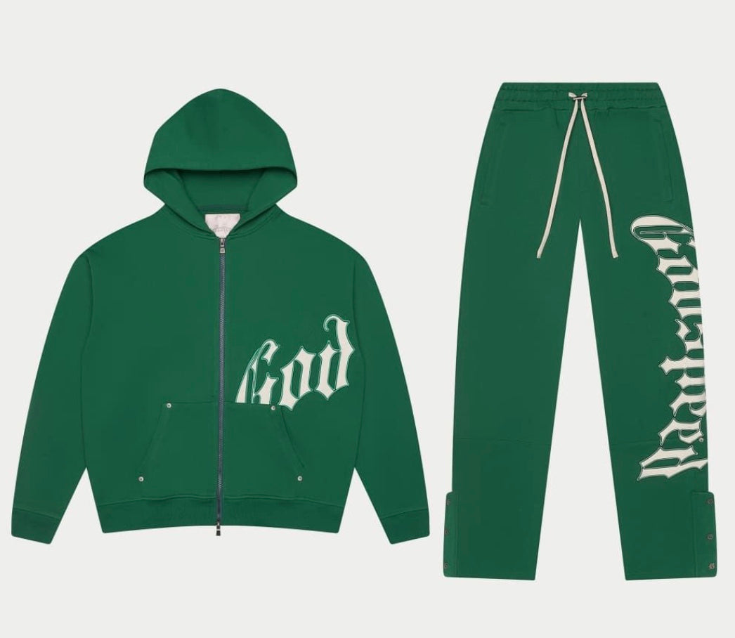 GODSPEED GREEN/CREAM SWEATSUIT