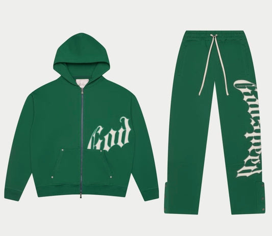 GODSPEED GREEN/WHITE SWEATSUIT