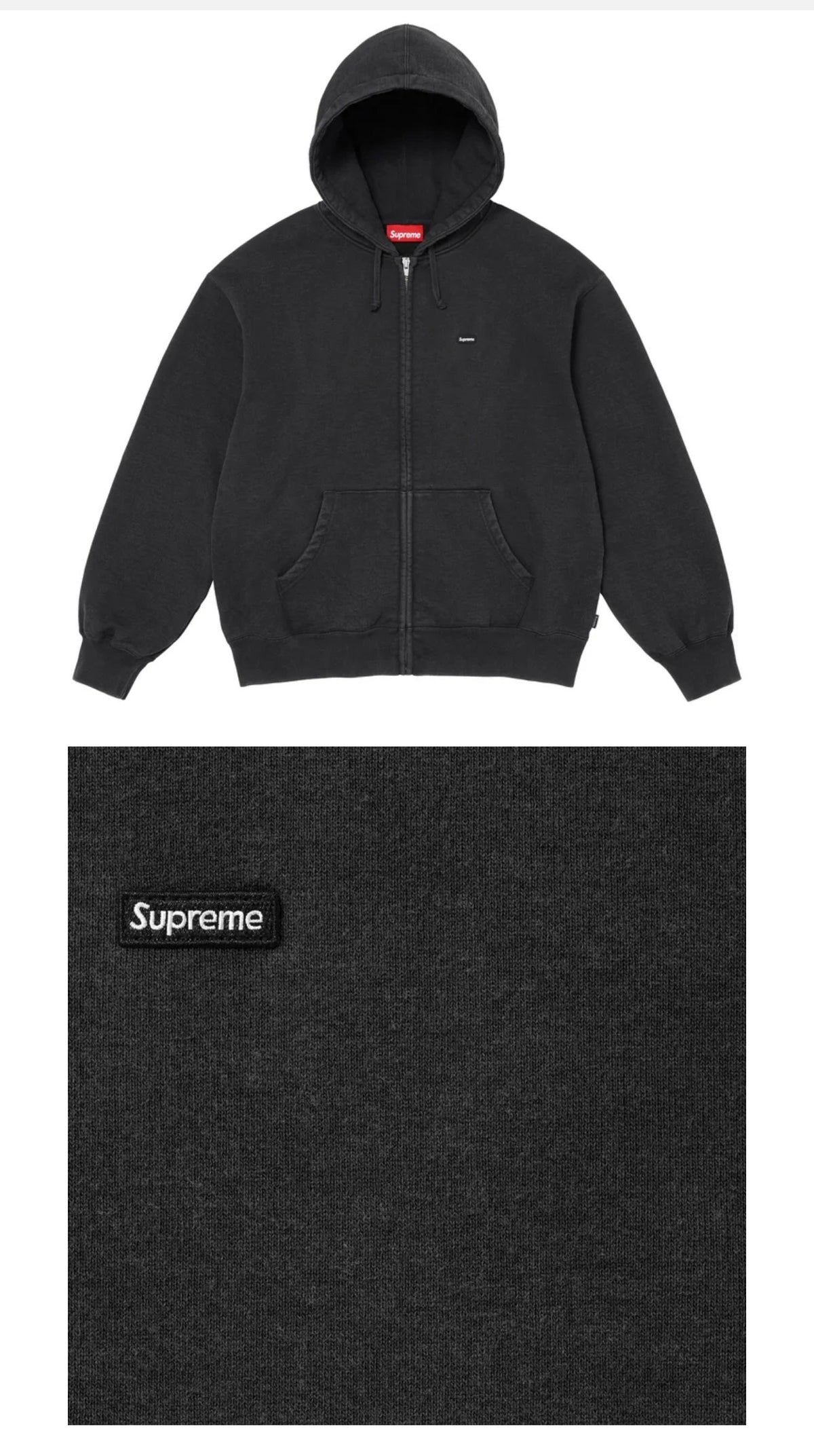 SUPREME SMALL BOX ZIP UP HOODED SWEATSHIRT (4 COLORS)