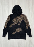 BLACK FINISHED HEM HOODIE