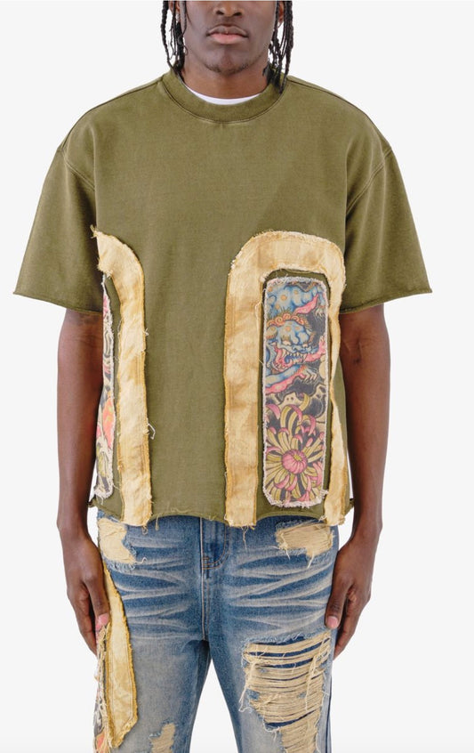 RIP & TEARS APPLIQUÉ TOP