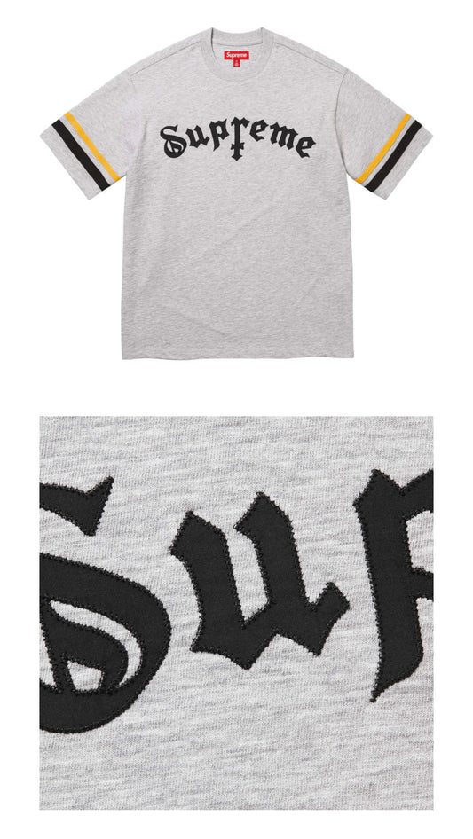 SUPREME CROSS S/S TOP GREY