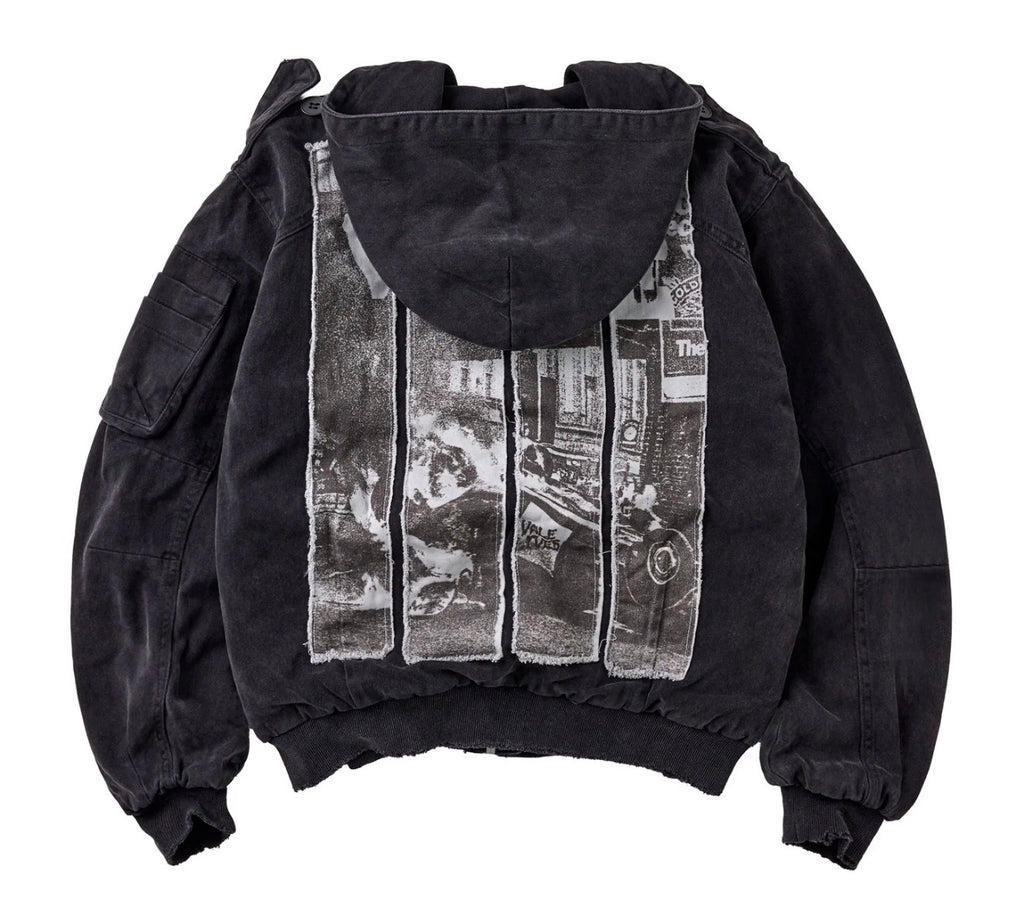 VALLEY WRECKED HOODED BOMBER
