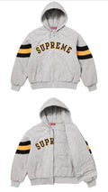 SUPREME FILLED ZIP UP HOODED SWEATSHIRT