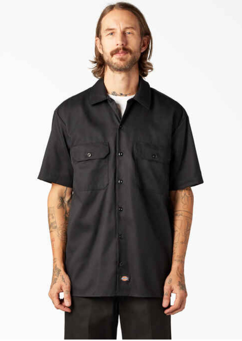 DICKIES RELAX TWILL WORK SHIRT (SHORT SLEEVE)