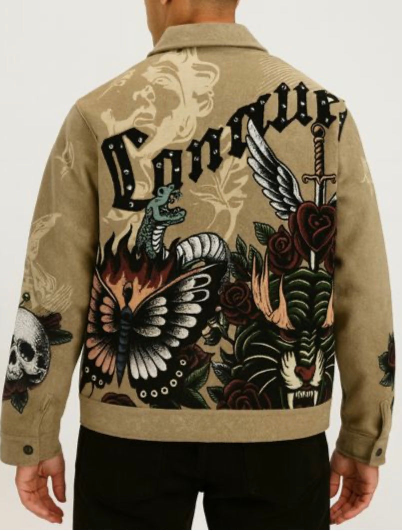 REBEL CONQUER TAPESTRY JACKET