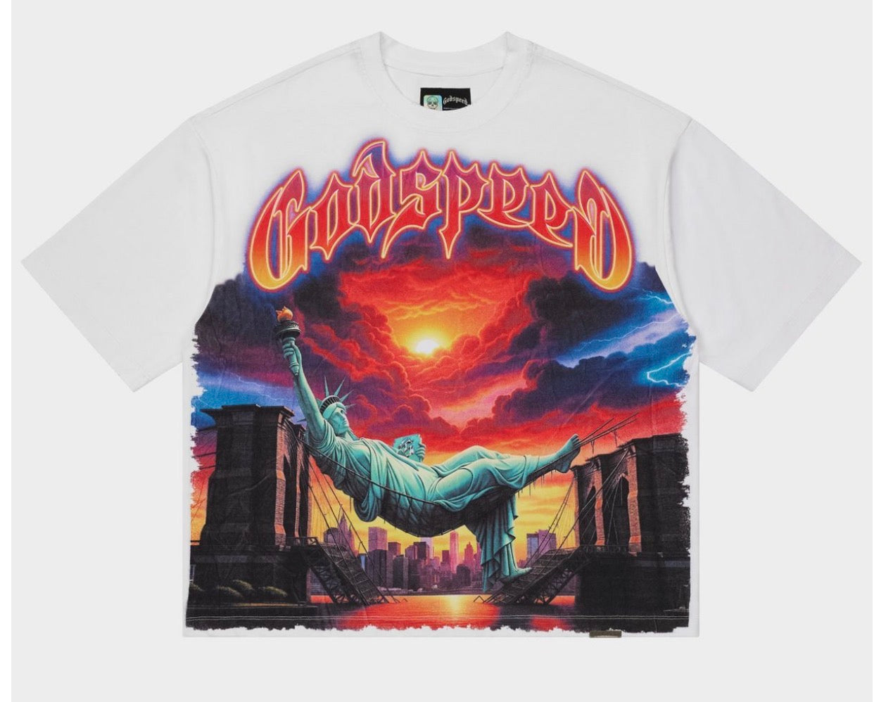 GODSPEED BURNT BRIDGES T-SHIRT WHITE