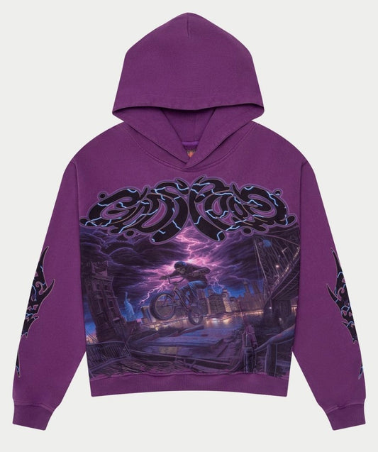 GODSPEED BMX HOODIE PURPLE