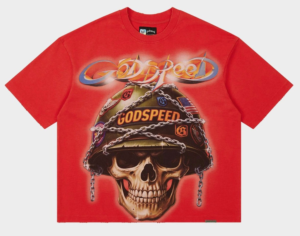 GODSPEED BADGES OF HONOR TEE RED