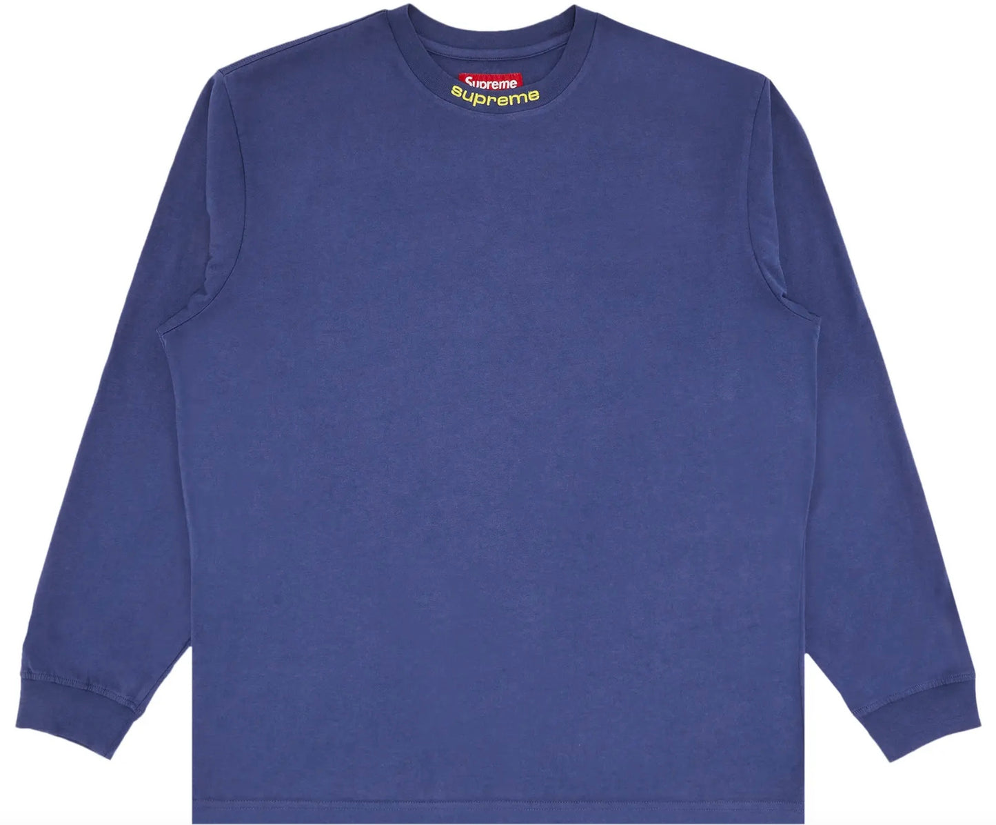 SUPREME EMBROIDERED COLLAR LONG SLEEVE (2 COLORS AVAILABLE)