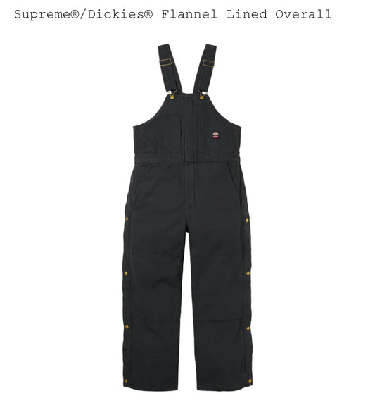 SUPREME/DICKIES FLANNEL LINED OVERALLS