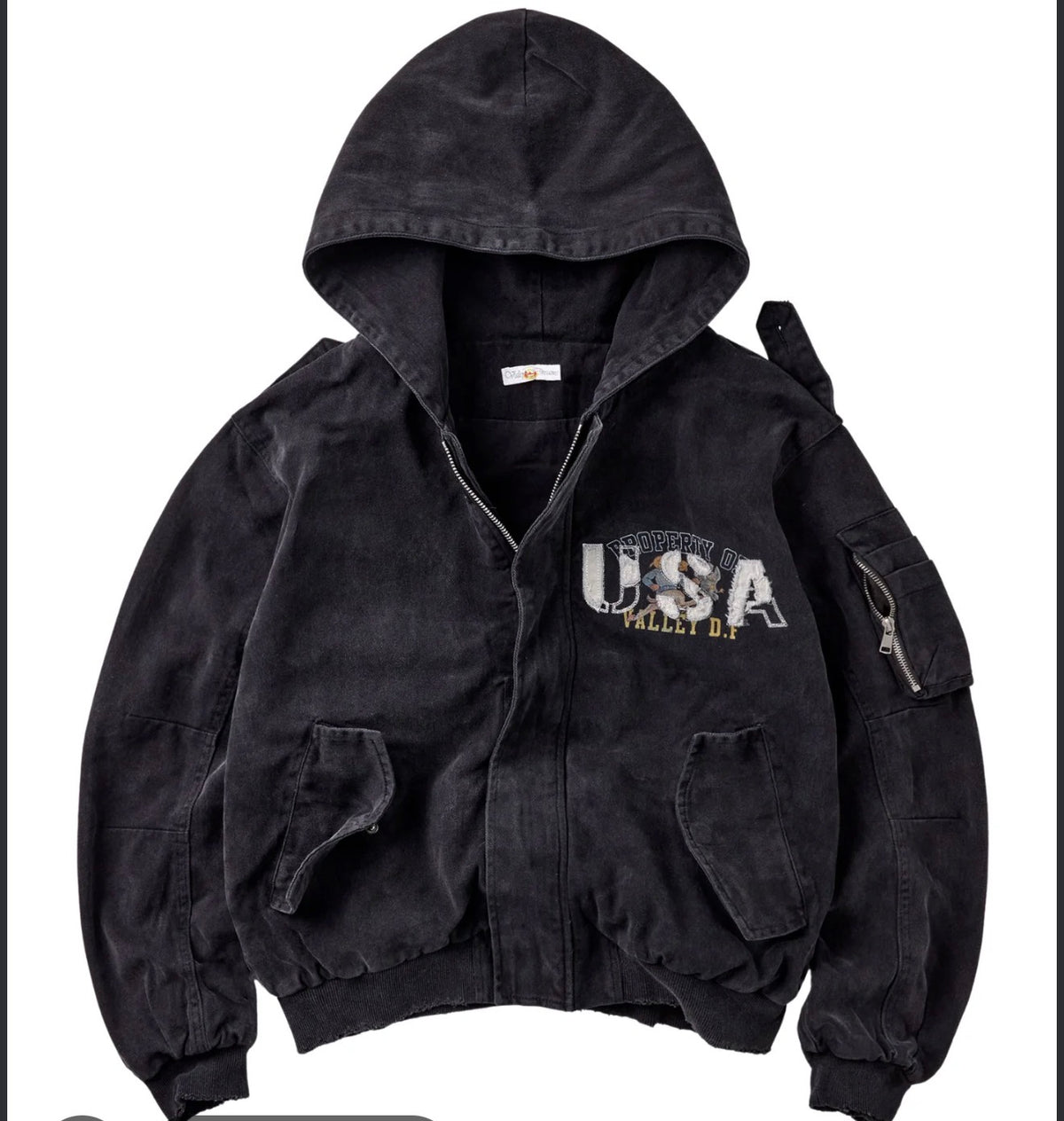 VALLEY WRECKED HOODED BOMBER