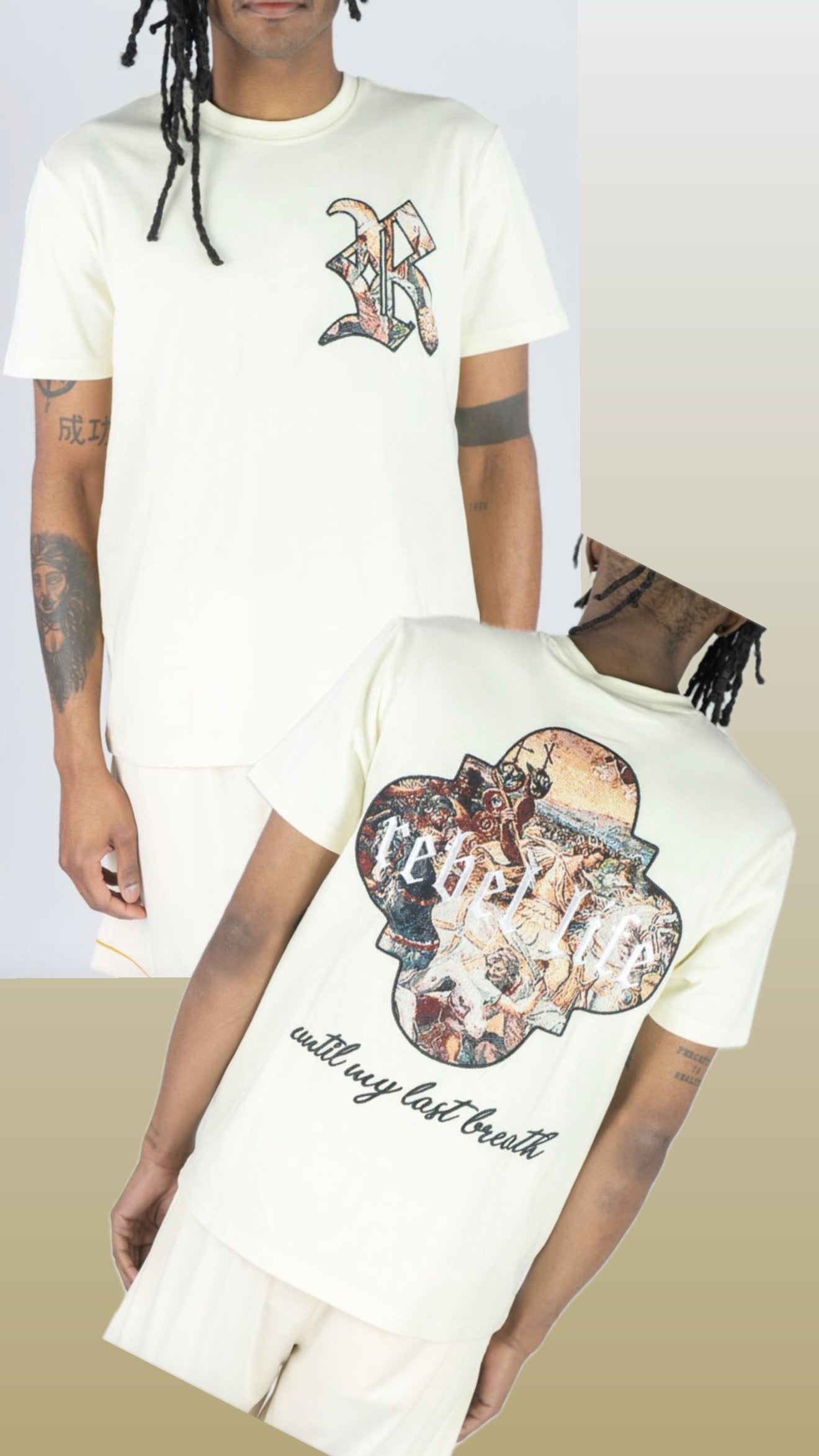 BIG & TALL REBEL LIFE TAPESTRY TEE