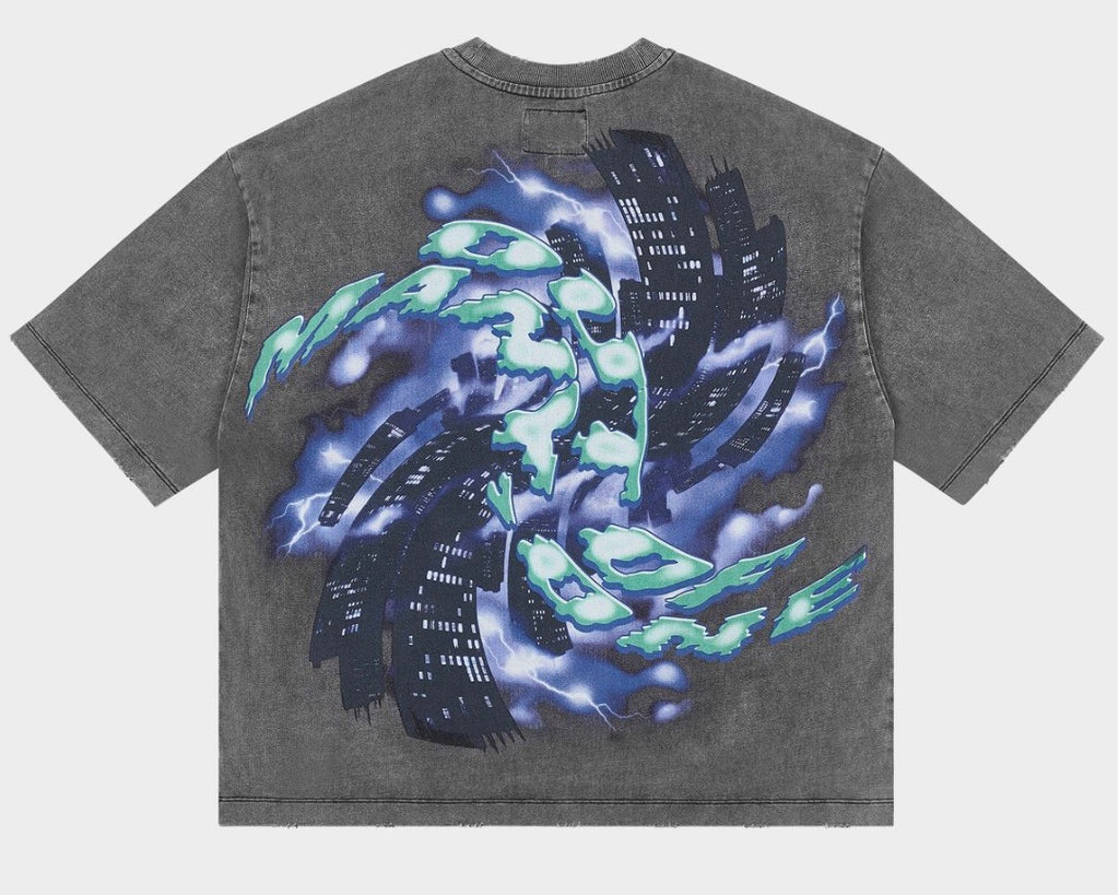 GODSPEED LIBERTY TEARS T-SHIRT GREY WASH