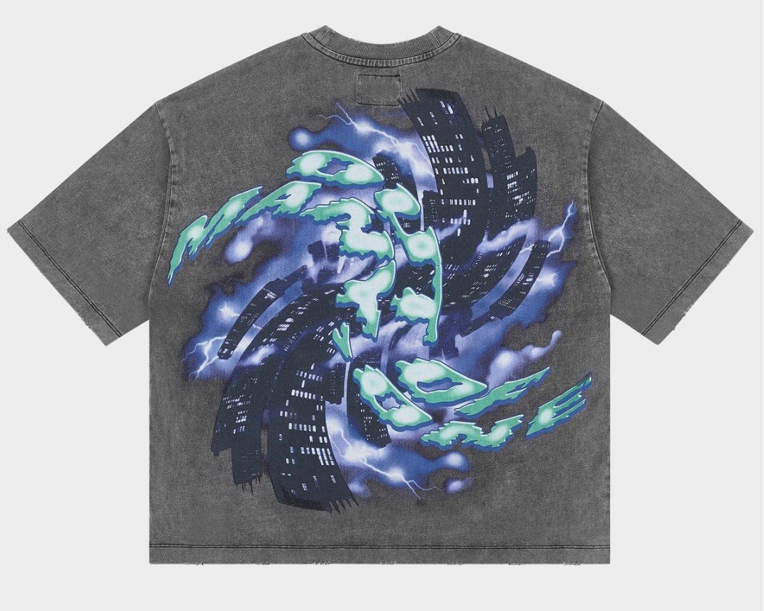 GODSPEED LIBERTY TEARS T-SHIRT GREY WASH