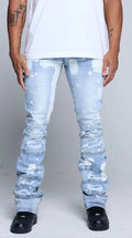 FWRD DENIM SLPASH STACKED JEANS (2 COLORS)