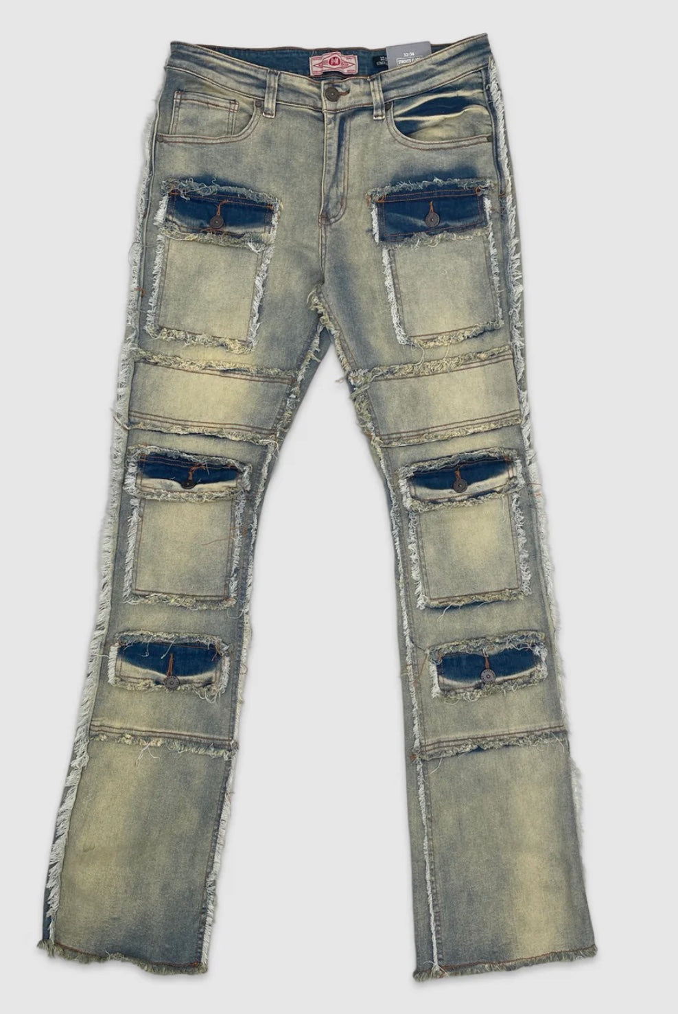 B&M VINTAGE DENIM STACKED JEANS