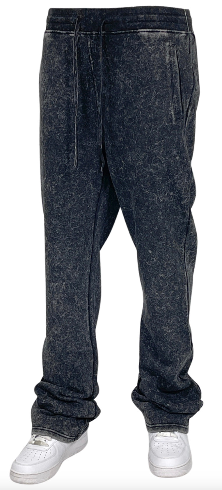 BLIND TRUST ACID WASH STACK FLEECE JOGGERS