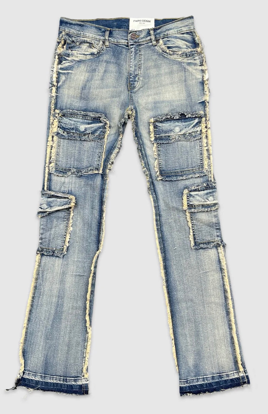 BIG&TALL FWRD DENIM PAYLOAD STACKED JEANS (2COLORS) AVAILABLE