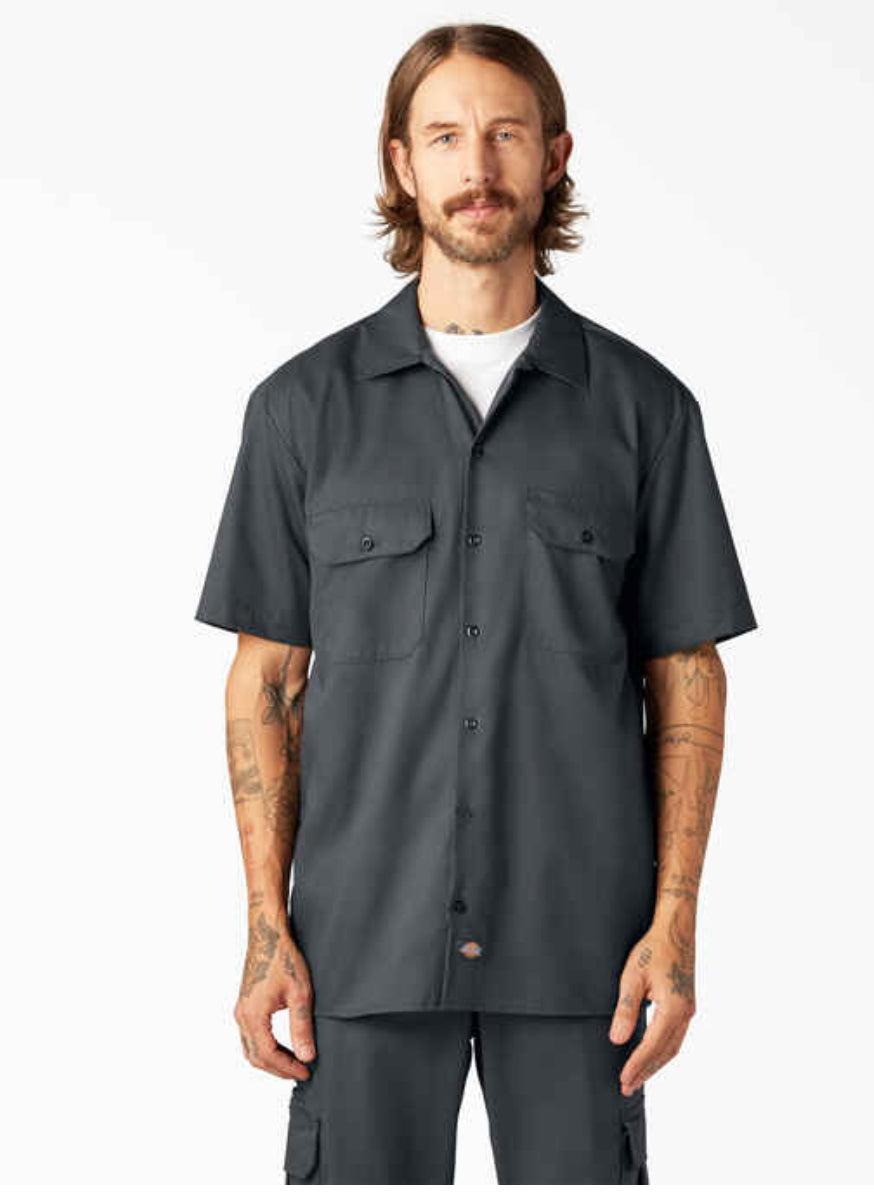 DICKIES RELAX TWILL WORK SHIRT (SHORT SLEEVE)