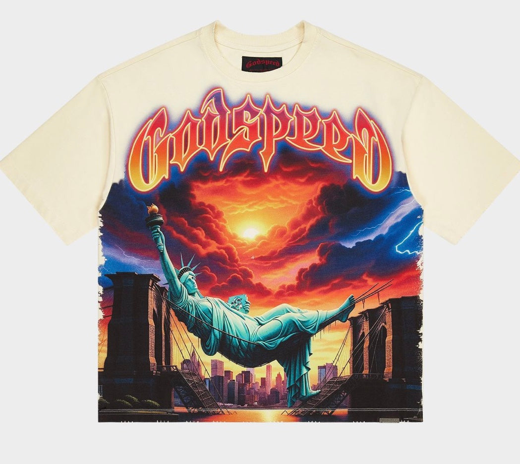 GODSPEED BURNT BRIDGES T-SHIRT CREAM