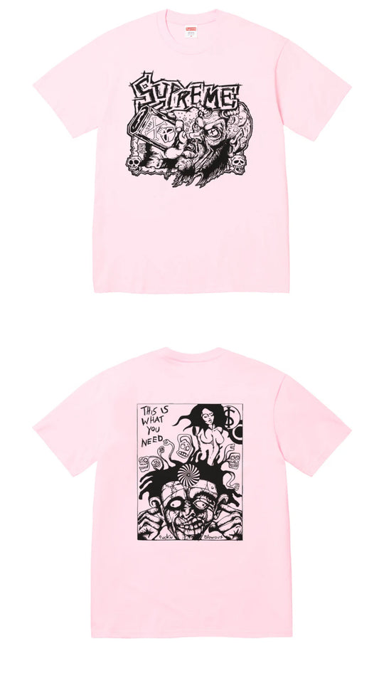 SUPREME FUCKIN BLOWOUT TEE LIGHT PINK