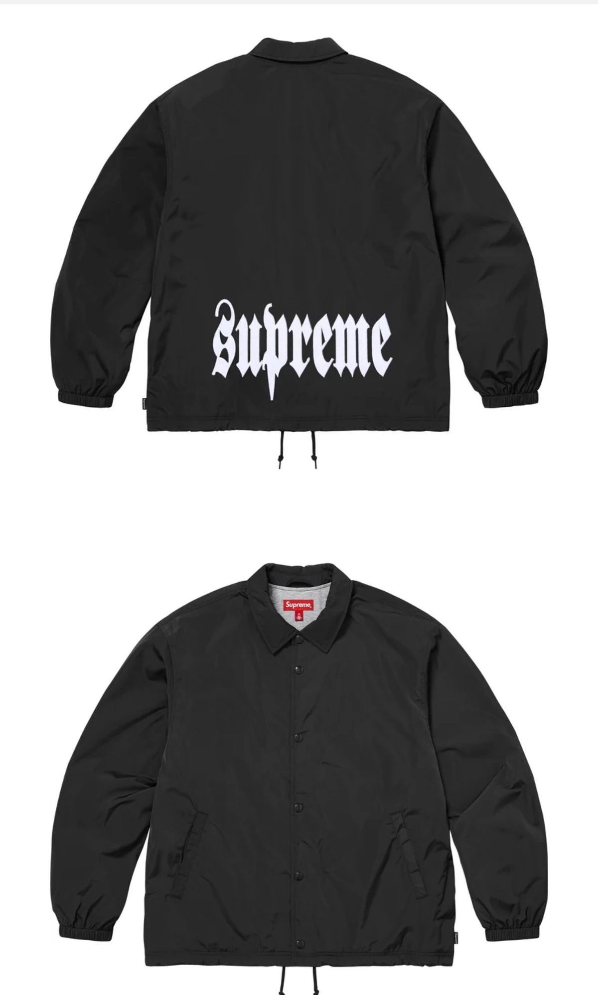 SUPREME SPELLOUT COACHES JACKET