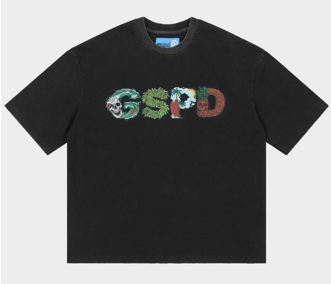 GODSPEED SURFS UP  T-SHIRT