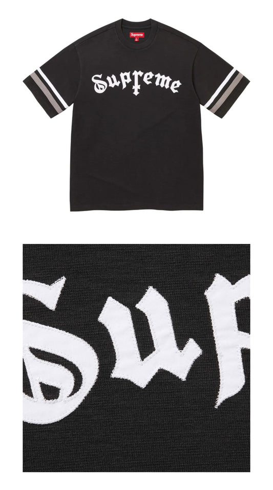 SUPREME CROSS S/S TOP BLACK