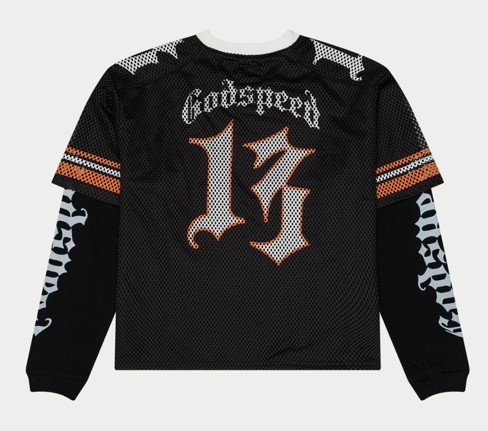 GODSPEED TD LAYERED JERSEY BLACK/ORANGE