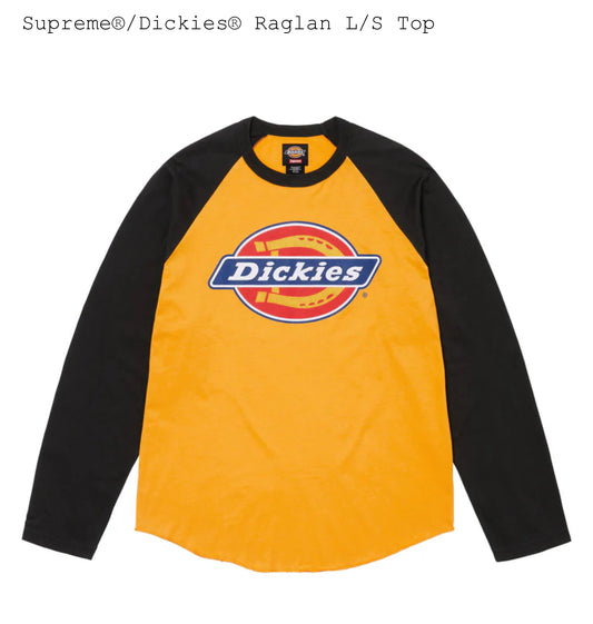 SUPREME/DICKIES RAGLAN L/S TOP GOLD