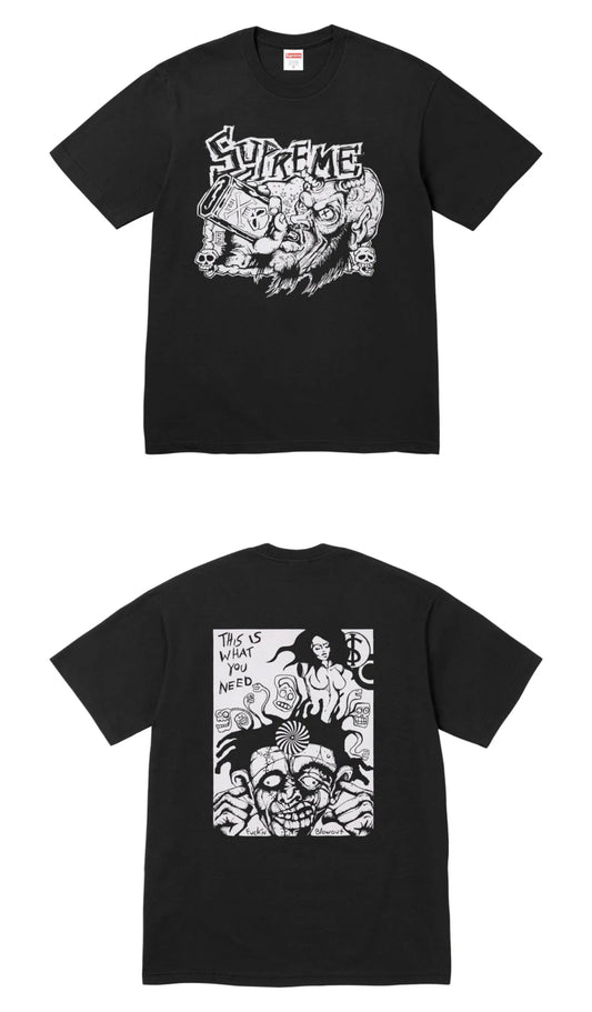 SUPREME FUCKIN BLOWOUT TEE BLACK