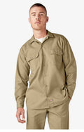 DICKIES  FLEX TWILL WORK SHIRT (LONG SLEEVE)