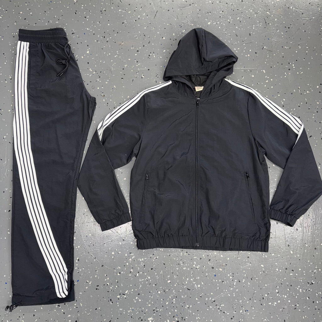 STRIPED WINDBREAKER SET (3 COLORS)