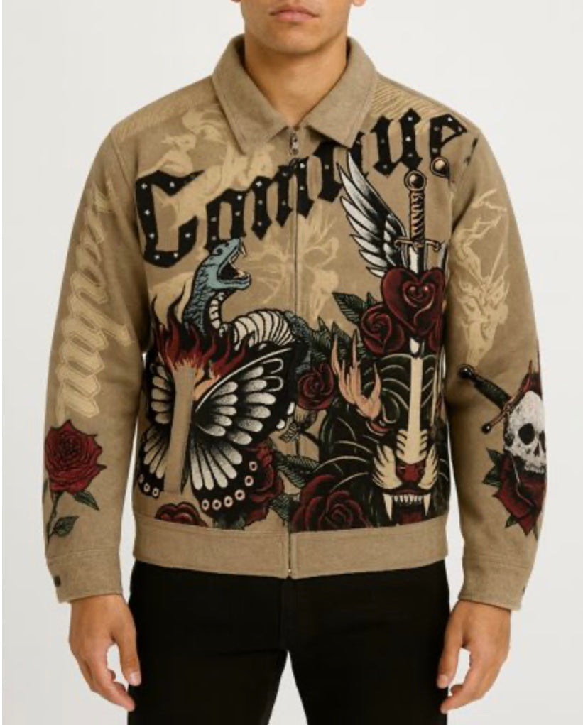 REBEL CONQUER TAPESTRY JACKET
