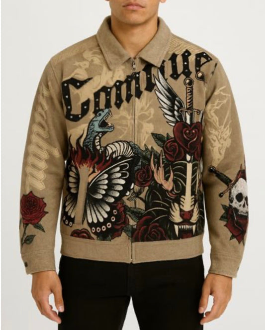 REBEL CONQUER TAPESTRY JACKET