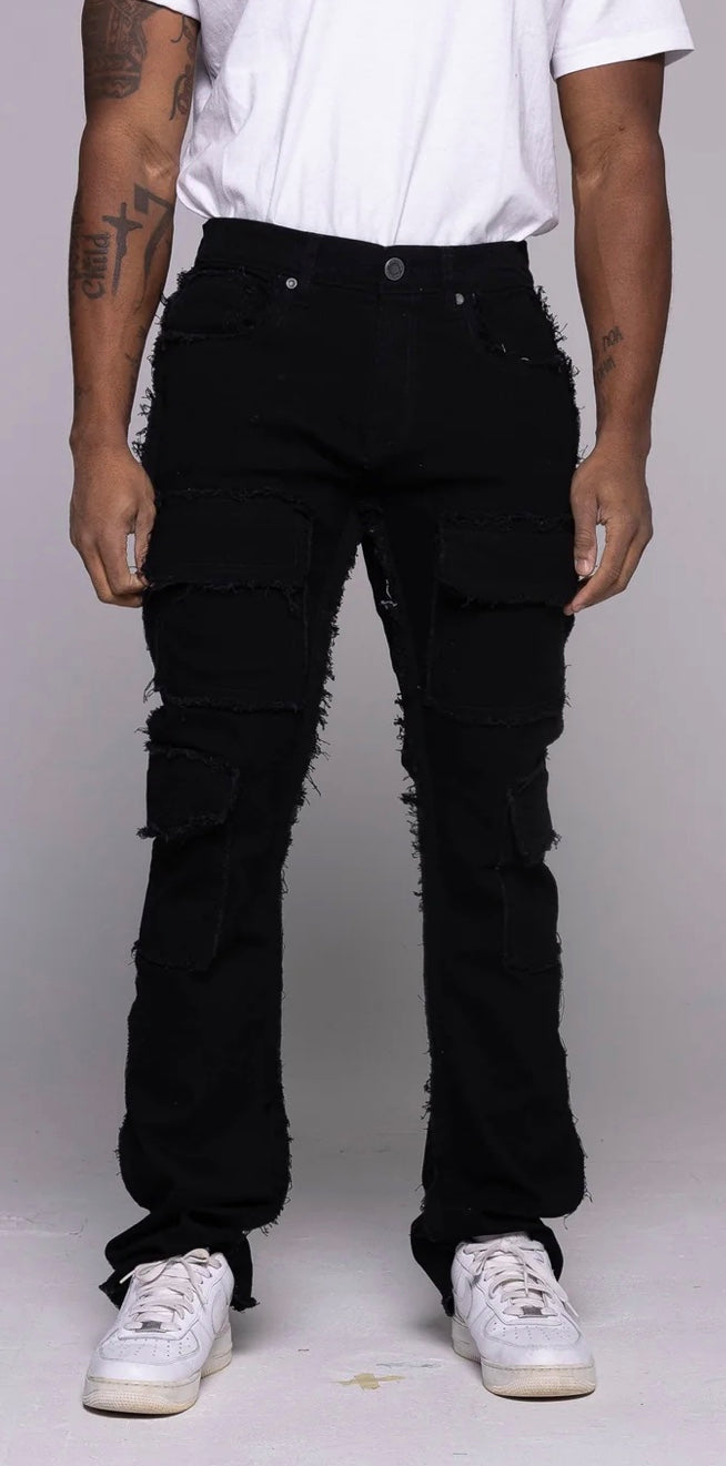 FWRD DENIM PAYLOAD STACKED JEANS (2 COLORS AVAILABLE)