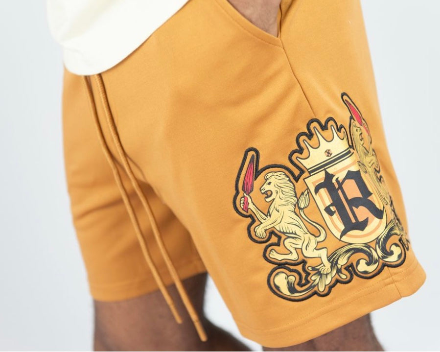 BIG & TALL LION CREST JERSEY SHORTS